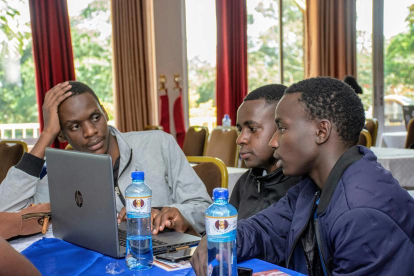 Volunteer teaching at CodeKwanza